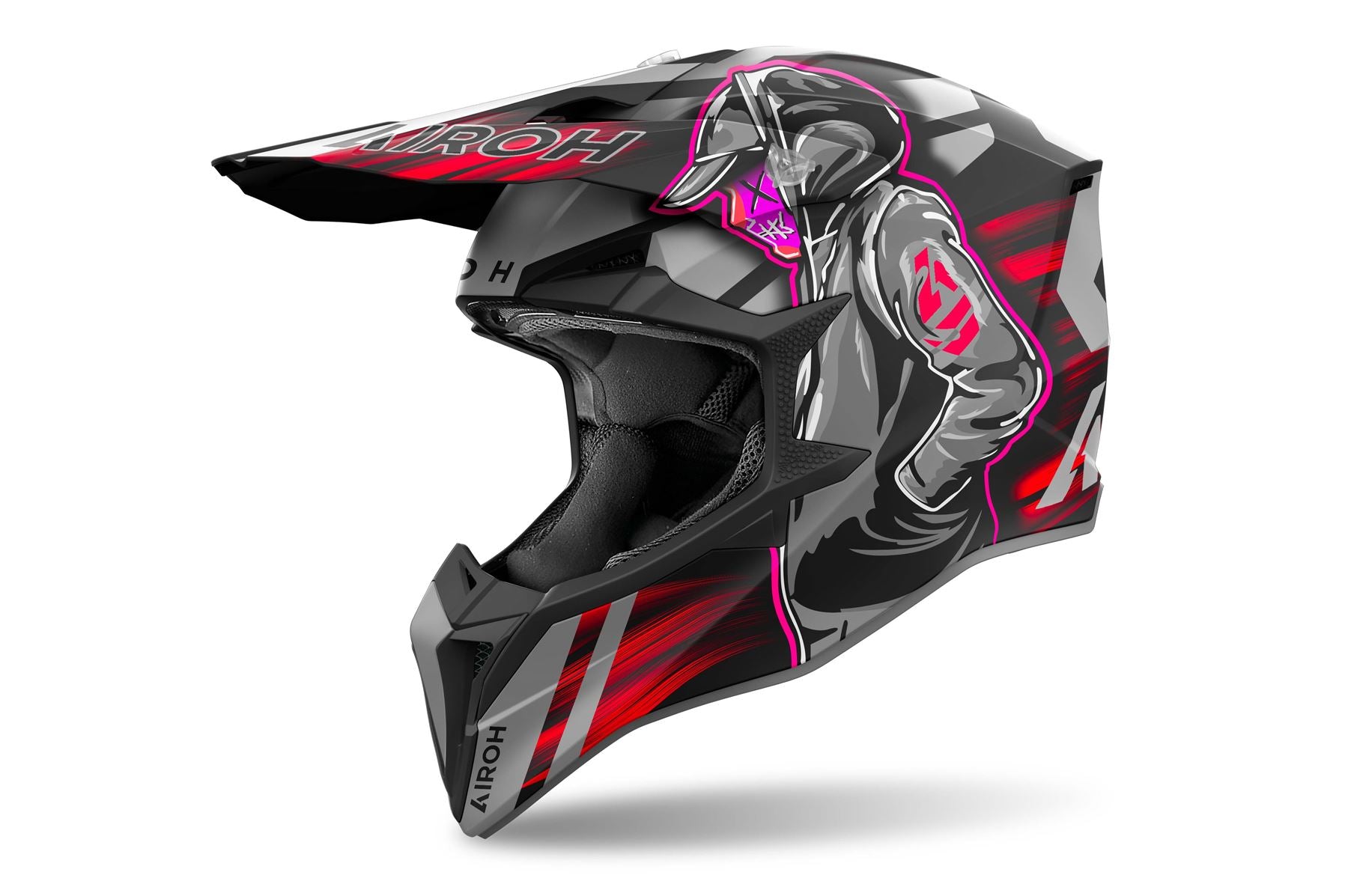 Airoh Helmet 2024 Wraaap Cyber Red Matt